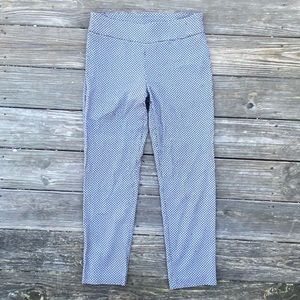 New Directions black and white textured trousers pants